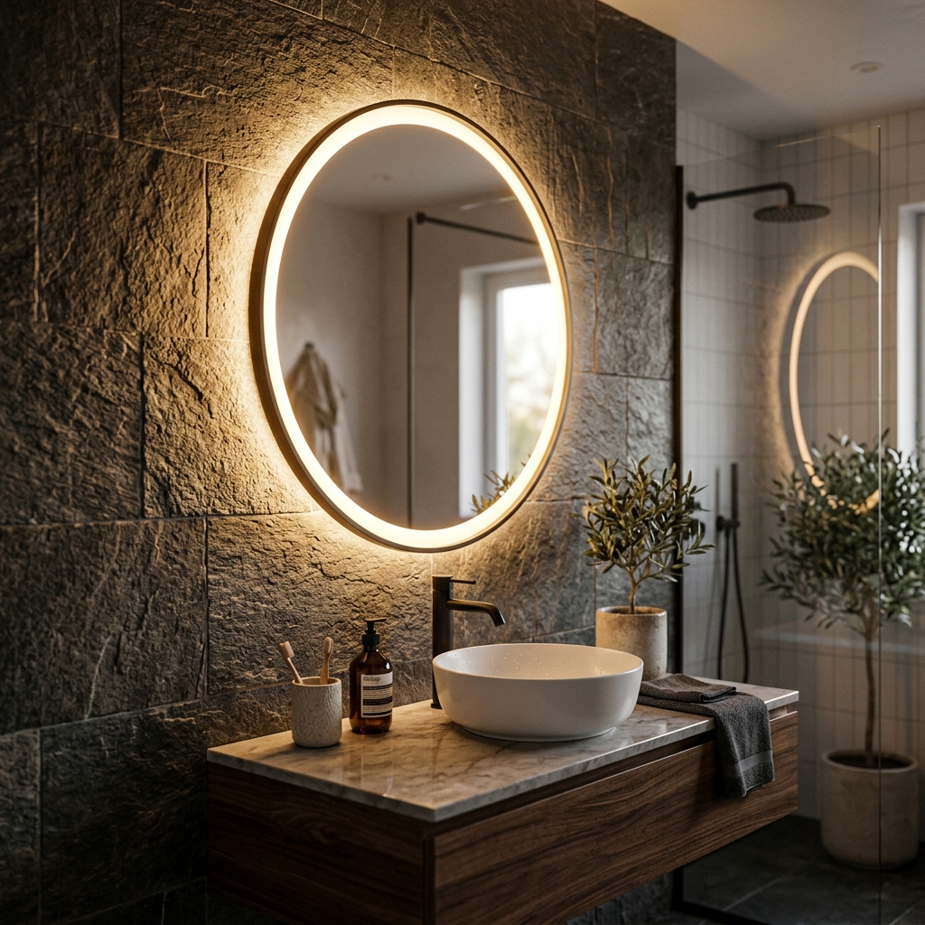 LED Buğu Önleyicili Akıllı Ayna